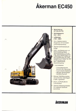Crawler Excavators Akerman-Volvo EC 450