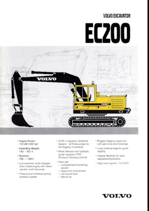 Paletli ekskavatörler Volvo EC200