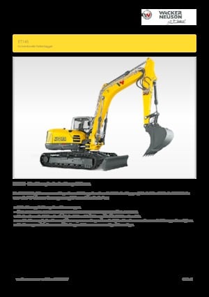 Crawler Excavators Wacker Neuson ET145