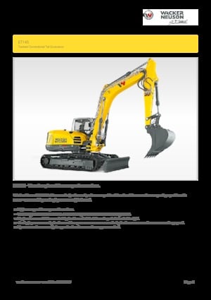 Crawler Excavators Wacker Neuson ET145