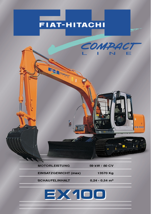 Crawler Excavators Fiat-Hitachi EX 100.5 M