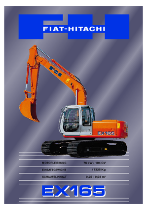 Crawler Excavators Fiat-Hitachi EX 165