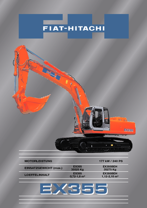 Crawler Excavators Fiat-Hitachi EX 355