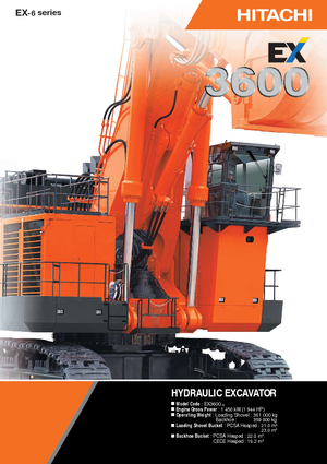 Crawler Excavators Hitachi EX 3600-6