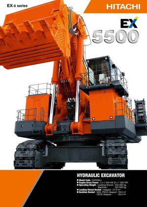 Crawler Excavators Hitachi EX 5500-6