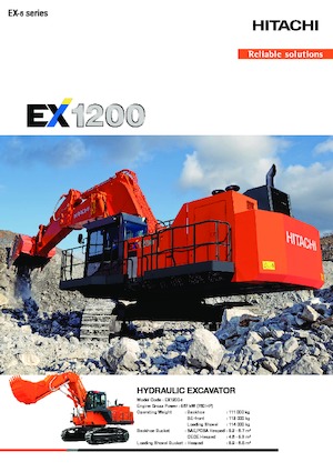 Paletli ekskavatörler Hitachi EX1200-6
