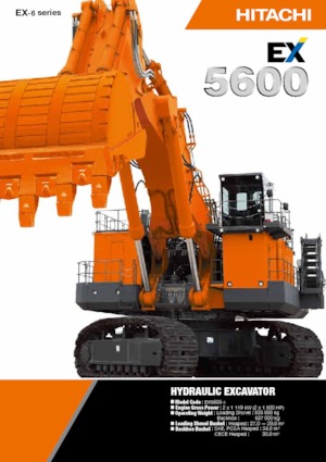 Paletli ekskavatörler Hitachi EX5600-6