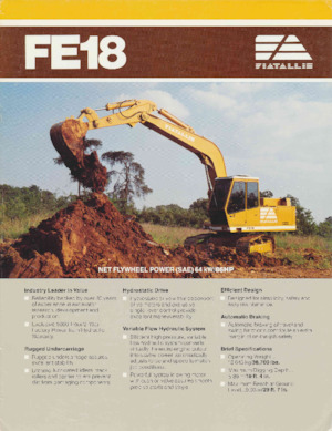Crawler Excavators Fiatallis FE18LC