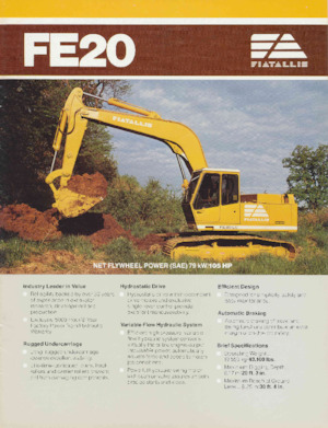 Crawler Excavators Fiatallis FE20