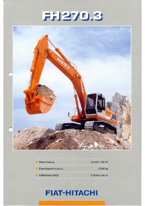 Crawler Excavators Fiat-Hitachi FH 270.3 M