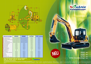 Crawler Excavators Hanix H 75 CV