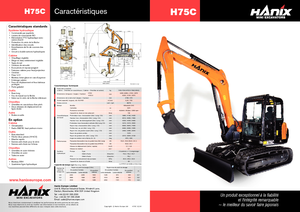 Crawler Excavators Hanix H 75 C