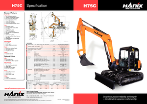 Crawler Excavators Hanix H 75 C