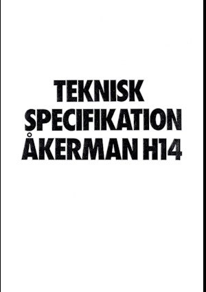 Paletli ekskavatörler Akerman-Volvo H14