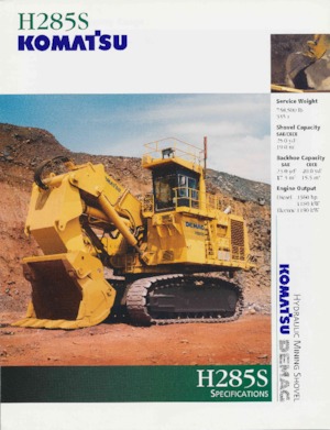 Paletli ekskavatörler Komatsu H285S