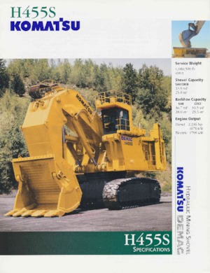 Paletli ekskavatörler Komatsu H455S