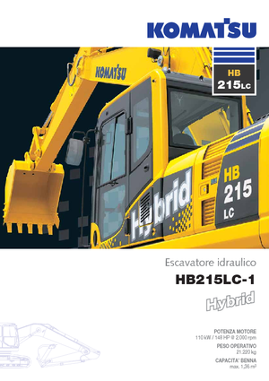 Paletli ekskavatörler Komatsu HB215LC-1