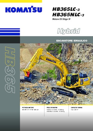 Crawler Excavators Komatsu HB365NLC-3E0