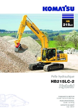 Paletli ekskavatörler Komatsu HB215LC-2 