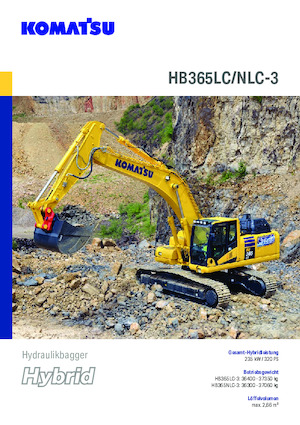 Paletli ekskavatörler Komatsu HB365NLC-3E0