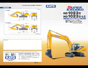 Crawler Excavators Kato HD1023III-LC