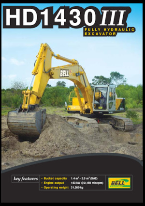 Crawler Excavators Bell HD1430III