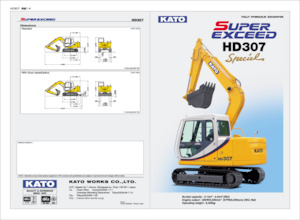 Crawler Excavators Kato HD307 Special