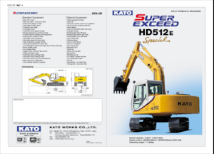 Crawler Excavators Kato HD512E Special