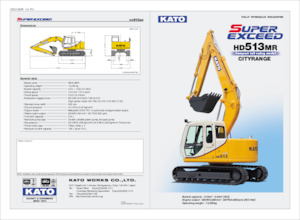 Paletli ekskavatörler Kato HD513MR CITYRANGE