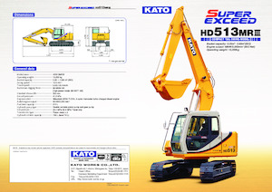 Crawler Excavators Kato HD513MRIII