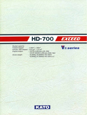 Paletli ekskavatörler Kato HD700VII EXCEED