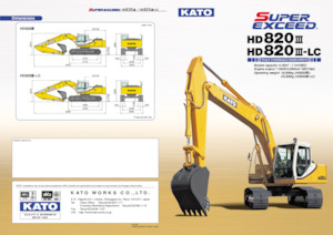 Crawler Excavators Kato HD820III