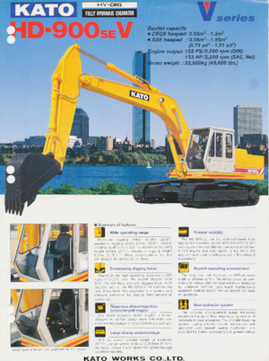Crawler Excavators Kato HD900SEV