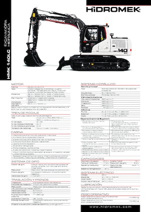 Paletli ekskavatörler Hidromek HMK 140 LC