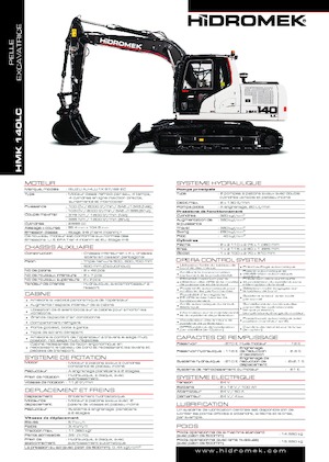 Paletli ekskavatörler Hidromek HMK 140 LC