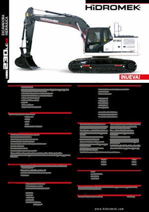 Paletli ekskavatörler Hidromek HMK 230 LC