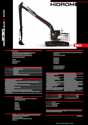 Crawler Excavators Hidromek HMK 230 LC LR 