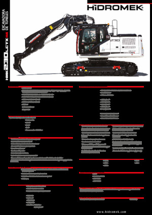 Paletli ekskavatörler Hidromek HMK 230 LC TX 