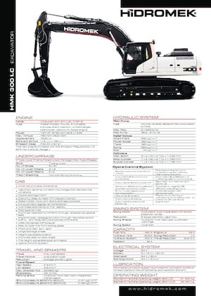 Paletli ekskavatörler Hidromek HMK 300 LC PLUS