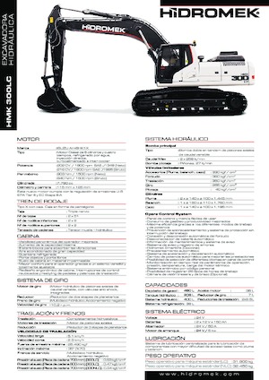 Paletli ekskavatörler Hidromek HMK 300 LC PLUS