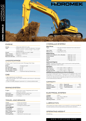 Paletli ekskavatörler Hidromek HMK 300 LC