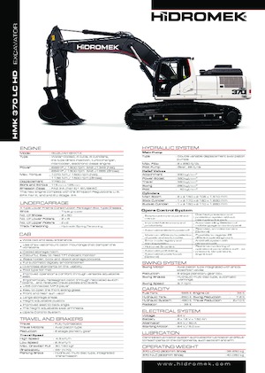 Crawler Excavators Hidromek HMK 370 LC-HD