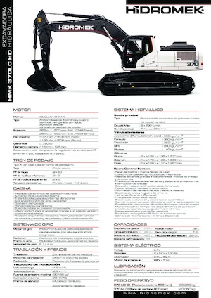 Crawler Excavators Hidromek HMK 370 LC-HD