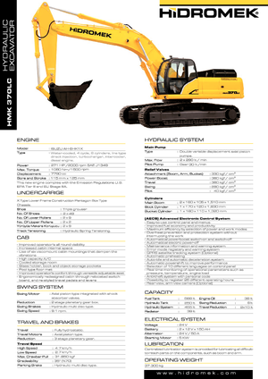 Crawler Excavators Hidromek HMK 370 LC-HD