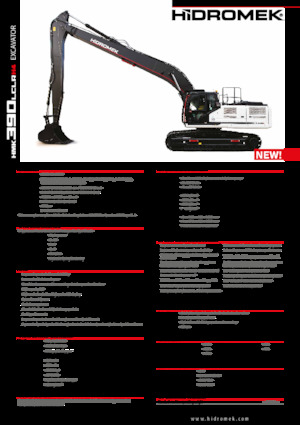 Crawler Excavators Hidromek HMK 390 LC LR