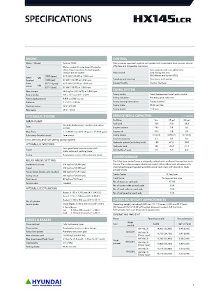 Crawler Excavators Hyundai HX145LCR