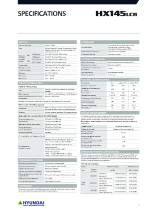 Crawler Excavators Hyundai HX145LCR