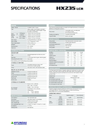 Crawler Excavators Hyundai HX235LCR
