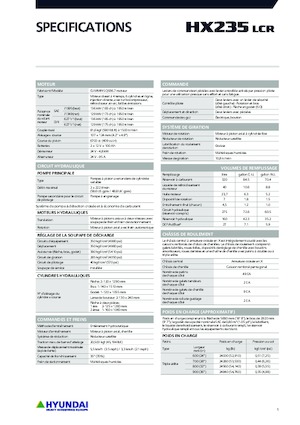Crawler Excavators Hyundai HX235LCR