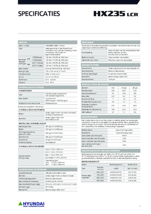 Crawler Excavators Hyundai HX235LCR